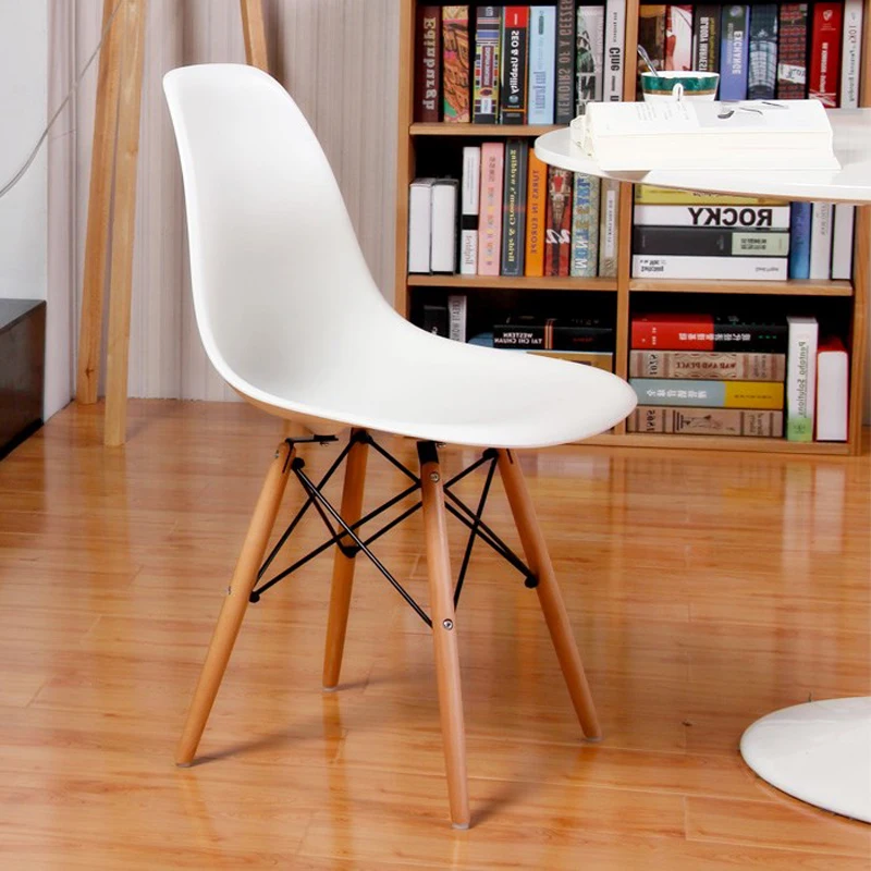 

Colorful Simple Northern Europe Ultralight Wood Plastic Office Chair Coffee Bar Table Mate Student Meeting Commercial Furniture