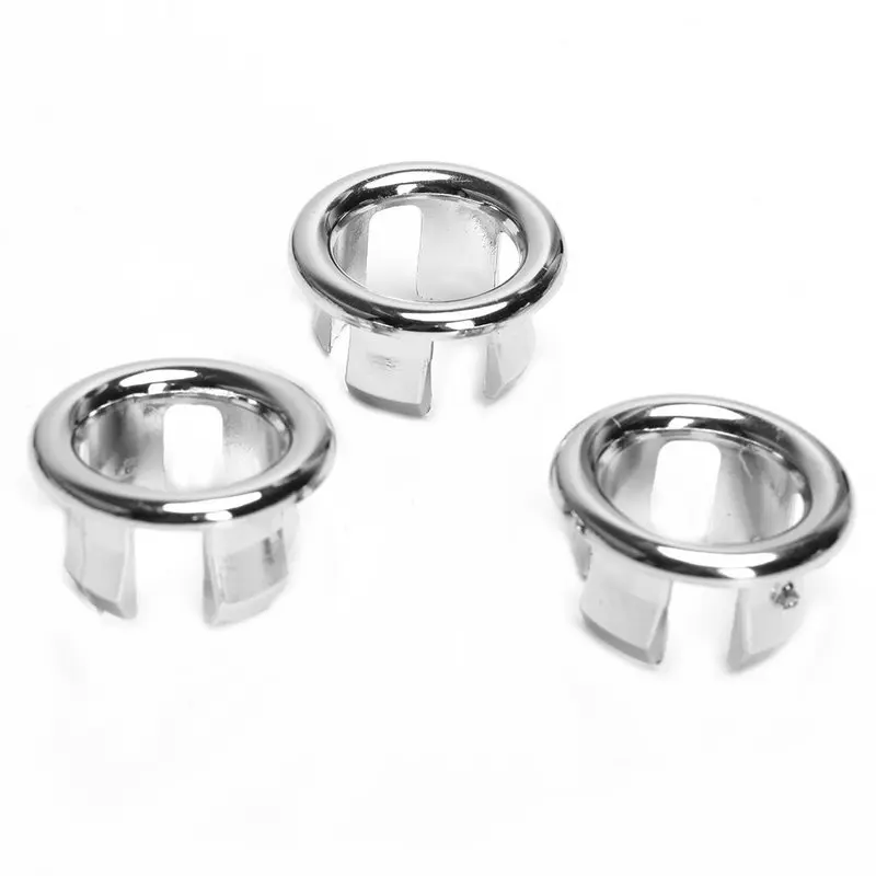 Sink Hole Round Overflow Cover Ceramic Basin Bathroom Replacement Overflow Ring Drain Cap 3pcs Kitchen Hotels Shower Accessories sink hole cover