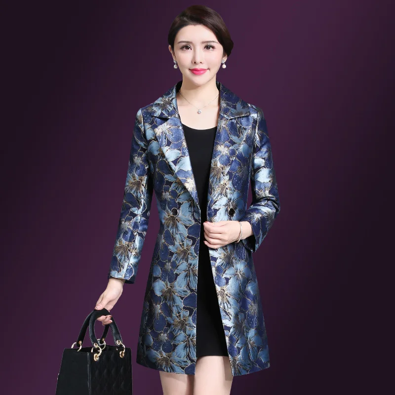 

Middle-aged Women's Clothing 2018 Spring And Autumn Korean-style New Style Plus-sized Women's Trench Coat