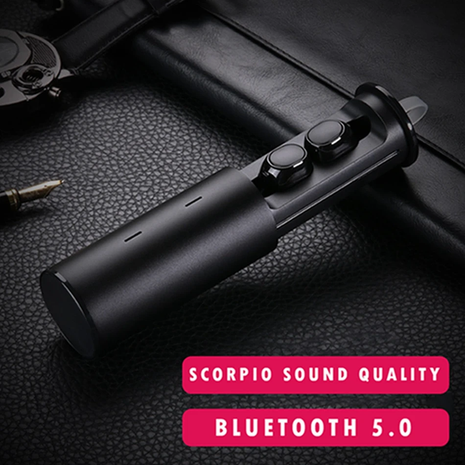 TWS-19 Bluetooth наушники 3D стерео наушники беспроводные наушники мини TWS водонепроницаемые наушники гарнитура с зарядным устройством