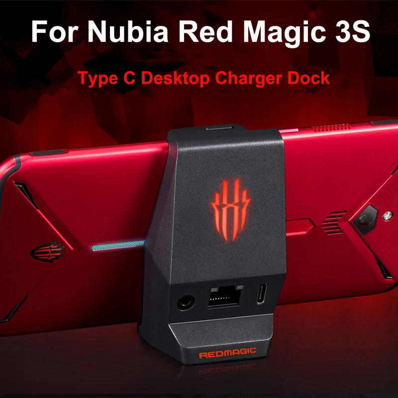 

Desktop Dock Cradle Charger for Nubia Red Magic 3S Phone 3.5mm Earphone Type C Charging Dock Station magic3S Original Charger