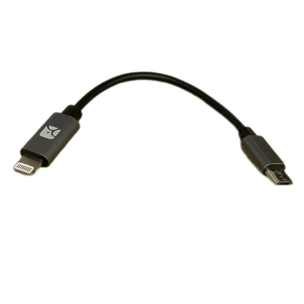 L19 Lightning to MircoUSB OTG Cable for FiiO USB DACs Q1MKII/Q5s/Q5, MFi II, 10cm 0.3ft, FQ1222 for 13 Pro Max