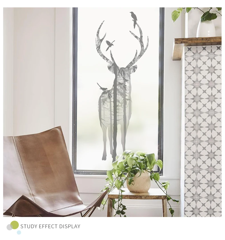Stained glass static Window Film Frosted Opaque Privacy Glass films Home Decor Frosted Polyethylene window decoration Cling