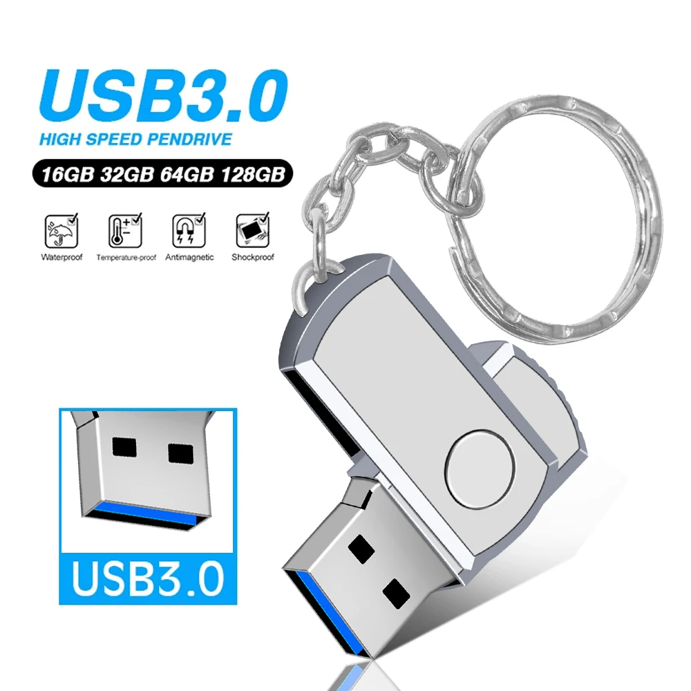 USB-накопитель флеш-накопитель usb 3 0 дюйма 32 ГБ 128 металлический браслет 4 8 16 64 для