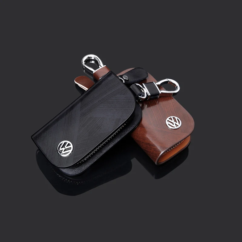 

car genuine leather key ring accessories wallets styling multi-function cover case key ring key bag For Volkswagen Golf 7