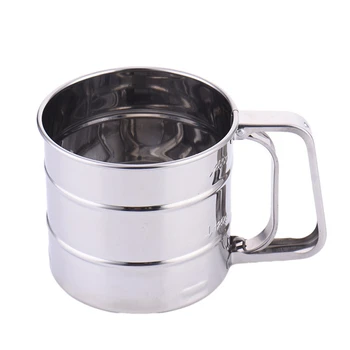 

Stainless Steel Flour Sieve Mugs Design Flour Sifter Shaker Baking Pastry Tools Bakeware Strainer for Coffee Icing Sugar Powder