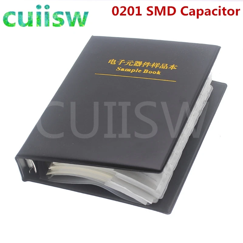 0201 SMD конденсатор книга образцов 51valuesx50шт = 2550 шт 0.5PF ~ 220NF набор различных
