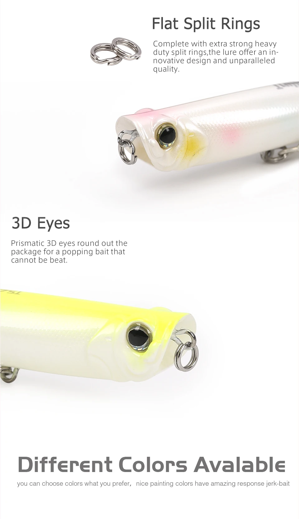 TSURINOYA DW17 Popper Fishing Lure 9cm 10g Topwater Artificial Bait With Magnetic Material Inside The Body