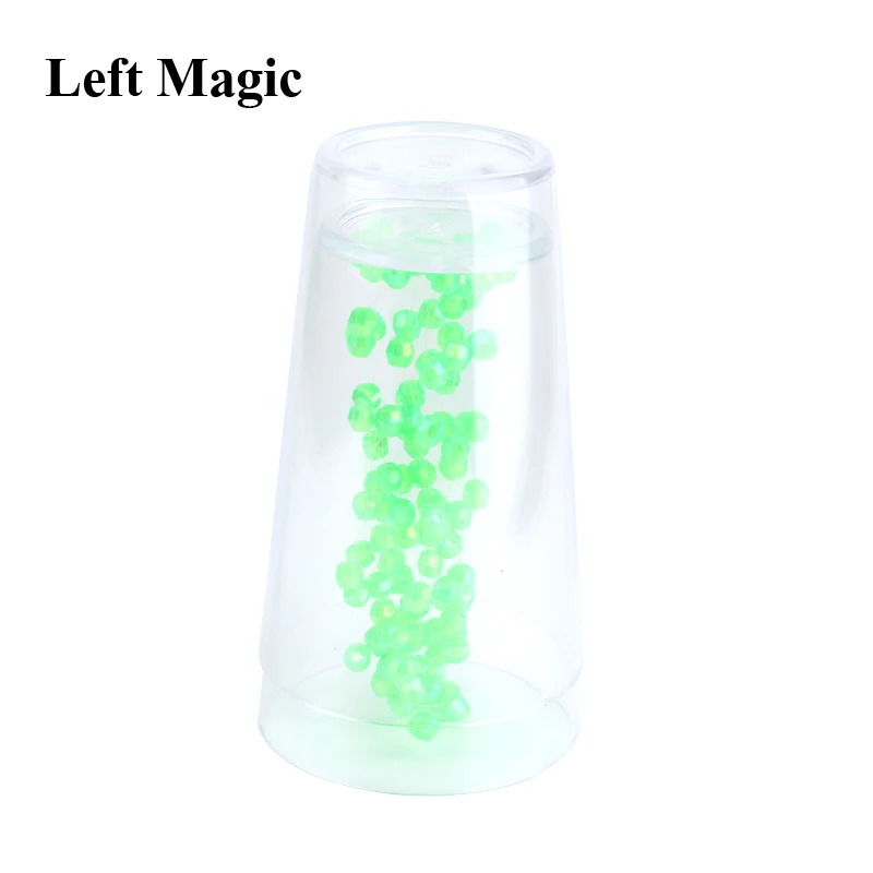 컬러 비드 분리 (컵 포함) 마술 트릭 클로즈업 거리 특수 효과 소품 액세서리, 재미있는 텀블러 두 개 비즈 별도 마법사