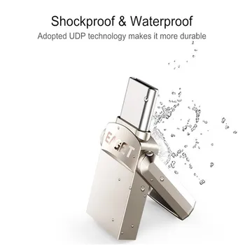 

EAGET Metal Type-c OTG USB 3.0 U Disk Pendrive Flash Drive for Xiaomi Mobile Phone Tablet PC