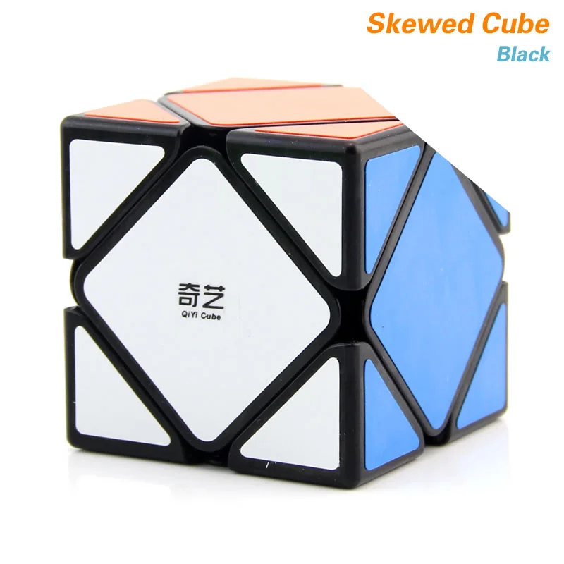 QiYi Pyraminxeds Megaminxeds SQ-1 Mastermorphix 3x3x3 магический куб, квадрат 1 Skewbes Pyramid speed Cube Пазлы игрушки подарок - Цвет: Skewed-Black