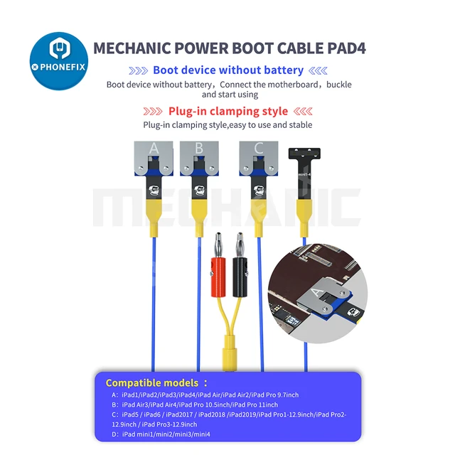 Mechanic Iboot Control Cable  Ipad Power Supply Test Cable - Cable Pad4  Power - Aliexpress