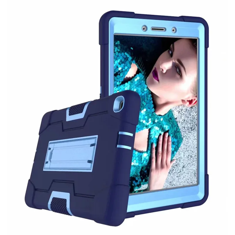 ZSB чехол в робот-стиле для samsung Tab A 8,0 T290 T295 чехол Гибридный Стенд Жесткий ПК подставка из ТПУ Резиновая кожа брони чехол для планшета