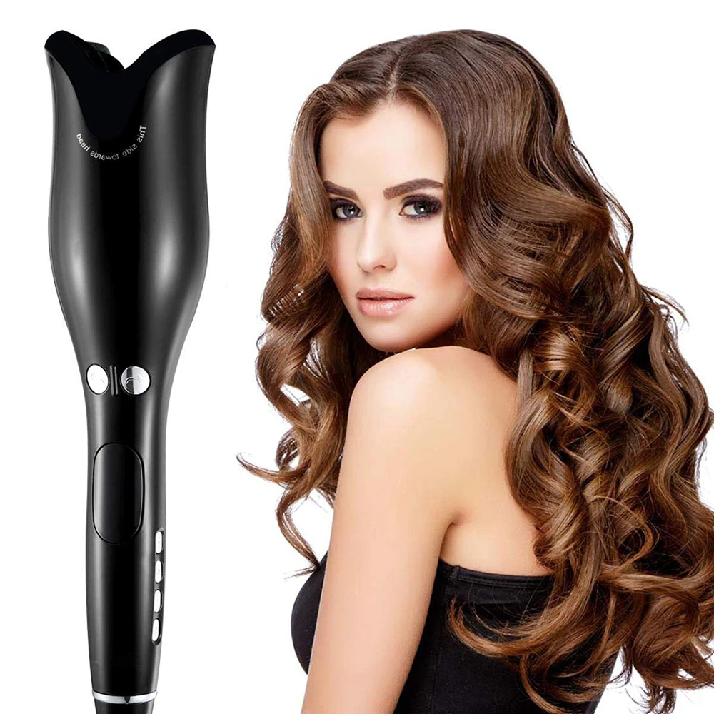 

Automatic Hair Curler LCD Display Rotating Curling Iron Wand Air Curler Ceramic Hair Crimper Styling Tools Styler