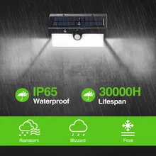 Солнечный настенный светильник 52led инфракрасный датчик человеческого тела садовый светильник бытовой открытый сад водонепроницаемый настенный уличный светильник