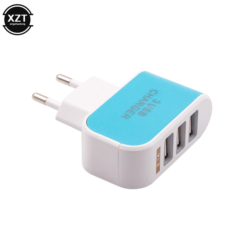 AC DC 5V 1A Universal Power Adapter 3 USB Port Mobile phone charger USB Power Adapter Supply 220V to 5 V for Phone Charger usb fast charge