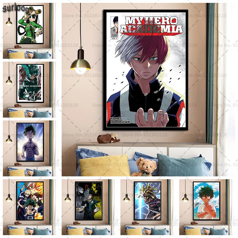 Boku без мой герой плакат Academia принты Wall Art Холст Картина картины для гостиной