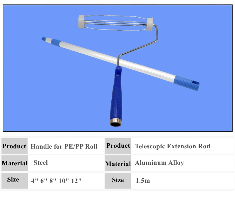 Aluminum Alloy Telescopic Stick with 1.5m Extension Rod for Dust Removal Roller Handle – Ideal for PP and PE Rolls Description Image.This Product Can Be Found With The Tag Names Computer cleaners, Computer Office, Extension rod