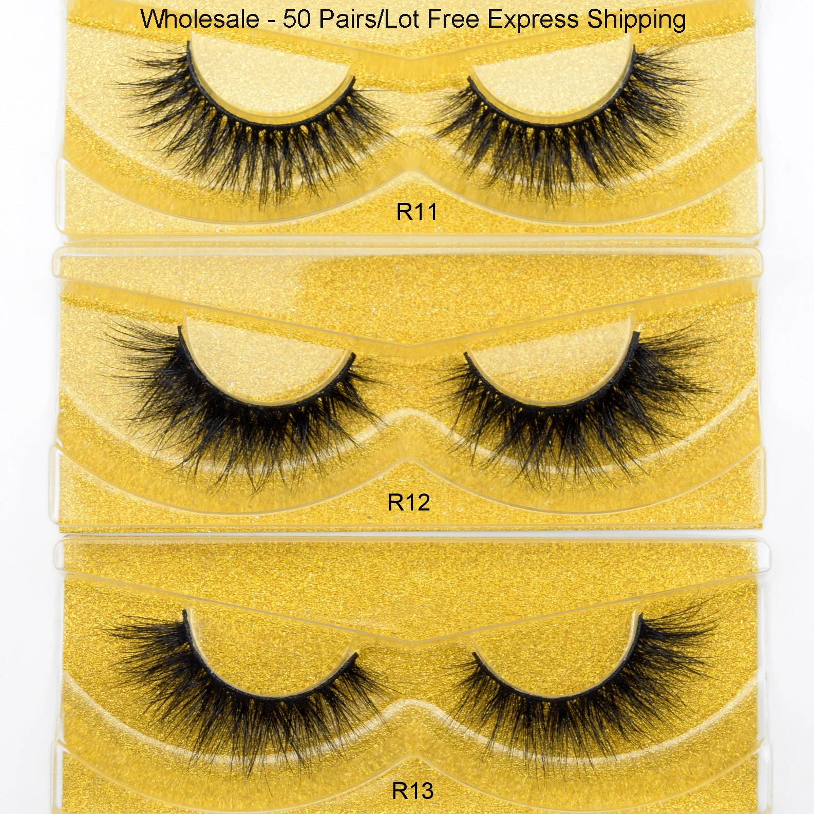 50 Pairs/lot Visofree 3d Mink Lashes Bulk Wholesale High Quality