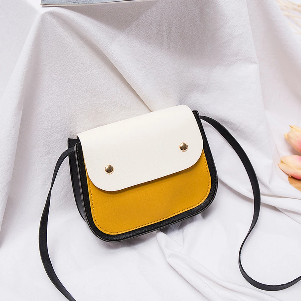 Small fresh shoulder bag hit color square bag sweet wild portable travel leisure cute holiday female simple temperament