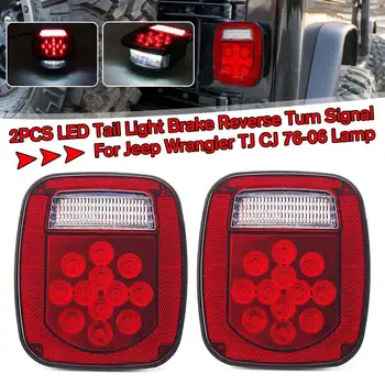 

2Pcs 39LED Car Rear Light Stop Tail Reverse Running Brake License Light for Truck/Trailer/Boat for Jeep for Wrangler TJ CJ 76-06