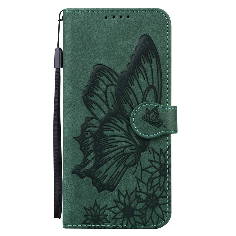Bướm Hoa Da Lật Mềm Dành Cho Xiaomi Redmi Note 9S 8 9 Pro Max 9A 8A Đôi Mi 10T Lite Poco M3 Ví Vỏ 