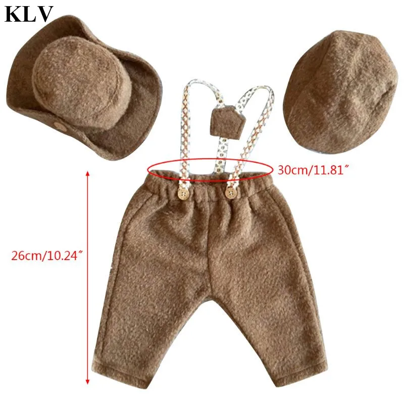 G KLV комплект из 3 предметов; одежда для фотосъемки новорожденных; Штаны для маленьких мальчиков от 0 до 1 месяцев; шапка с полной луной; реквизит для фотосессии; комплект одежды для малышей - Цвет: G