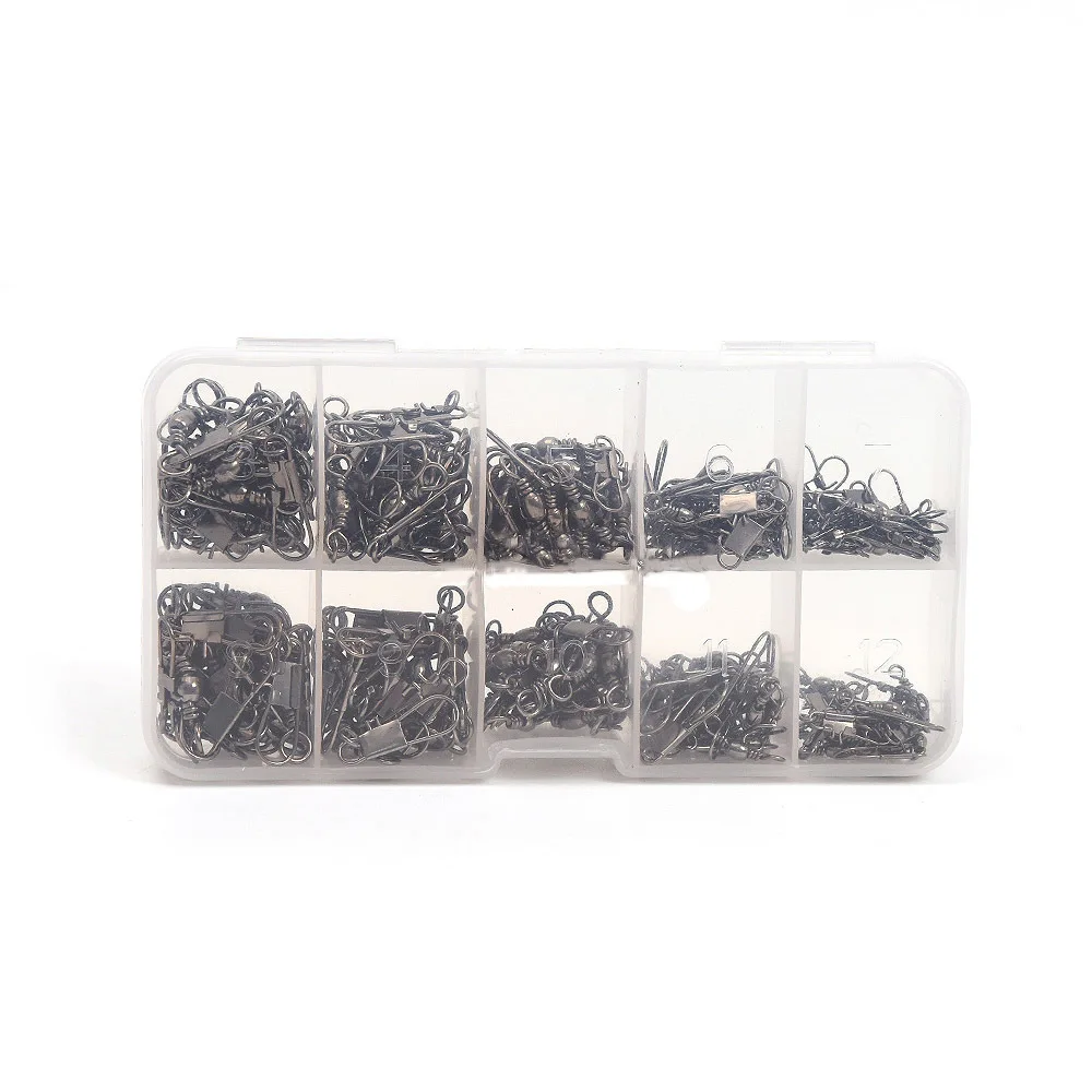 Lixada-200-St-cke-Schwenker-feste-Ringe-Angeln-Stecker-Angeln-Wirbel-Snap-5-7-9-11 (2)