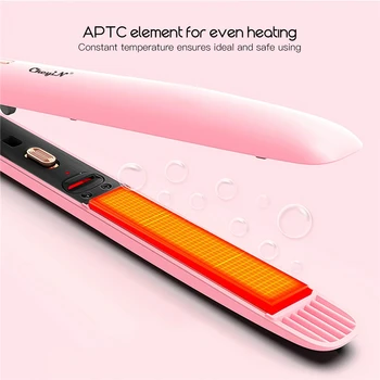

2in1 Infrared Anion One button Operate Hair Straightener Curler 200 Degree Constant Temperature Flat Iron Electric Styling Tool