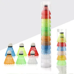 6/12Pcs/Set Durable Badminton Plastic Foam Colorful Badminton Balls Badminton Shuttlecocks Outdoor Sports Badminton Accessories