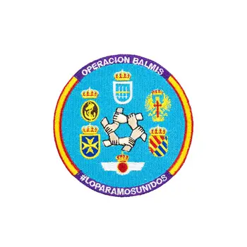 

Operacion Balmis Loparamosunidos Spain Military Hook and Loop Embroidery Spanish Army Accessories Jacket Appliqued Garments