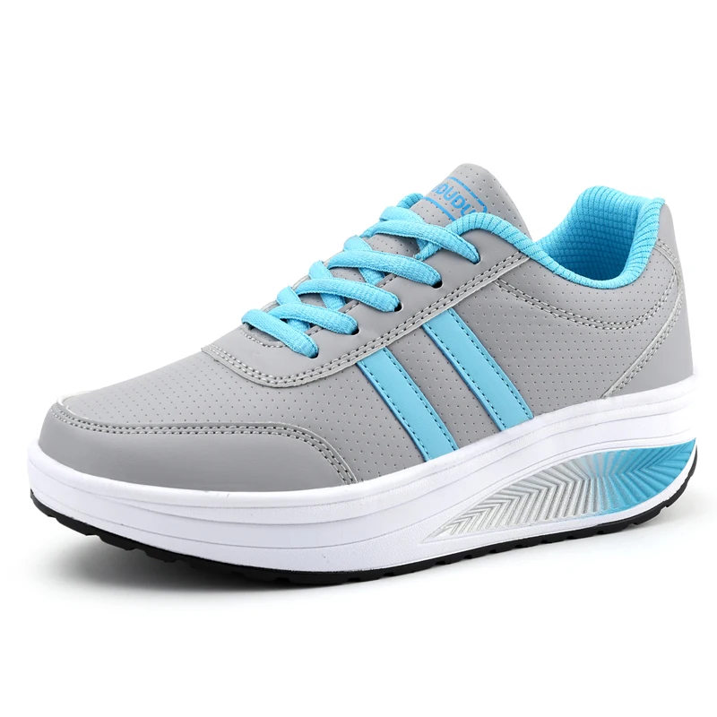 Серый Tenis feminino; коллекция для тенниса; коллекция года; женские кожаные спортивные кроссовки; женские дышащие спортивные кроссовки на платформе для ходьбы и бега; кроссовки - Цвет: Серый