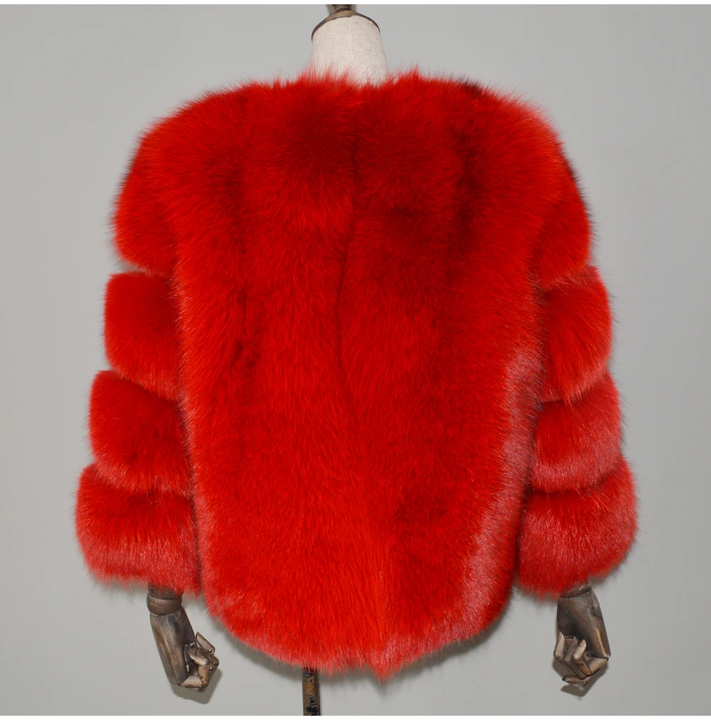 Новинка 2019, модное женское 100% натуральный мех лисы пальто, зимняя теплая мягкая куртка из натурального Лисьего меха, пальто с длинным