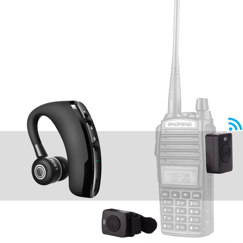 Walkie Talkie Wireless Bluetooth Headset Two Way Radio Headphone Bt