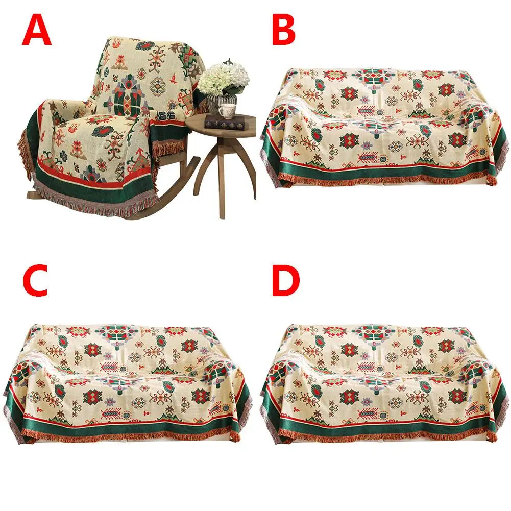 Богемное полотенце с ворсом из синели одеяло для дивана декоративное покрывало плед прямоугольное Бохо сшитое путешествие самолет одеяло