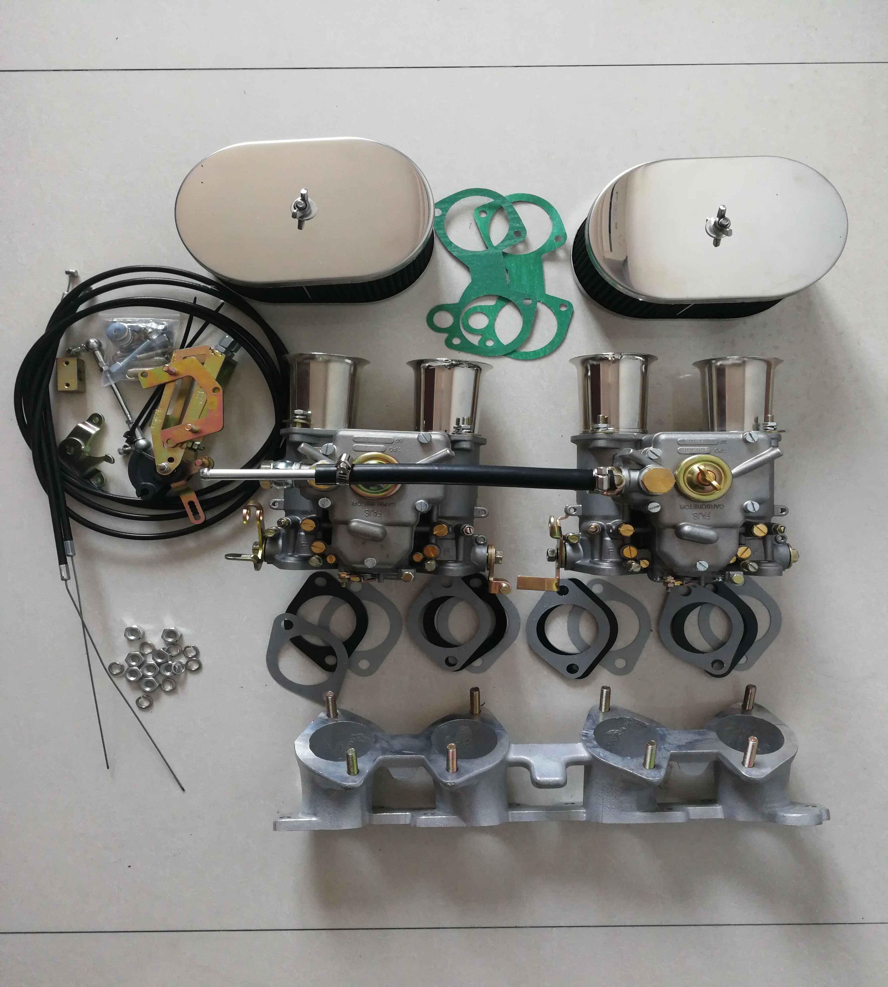 SherryBerg TWIN fajs carb комплект FAJS twin 45dcoe для карбюратора Volv o B230 inc коллектор браслеты