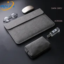 Водонепроницаемый из искусственной кожи для ноутбука сумка для ноутбука 15,6 14 для Macbook Air 13 Чехол Pro 11 12 13,3 15 МАТОВЫЕ пакеты для Xiaomi Mi Тетрадь 13,3