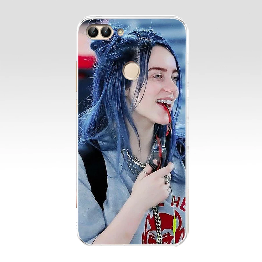 16AA Billie Eilish Girl Soft TPU Case Cover For Huawei Honor P Smart Y6 Prime Nova 2i 3i View 10