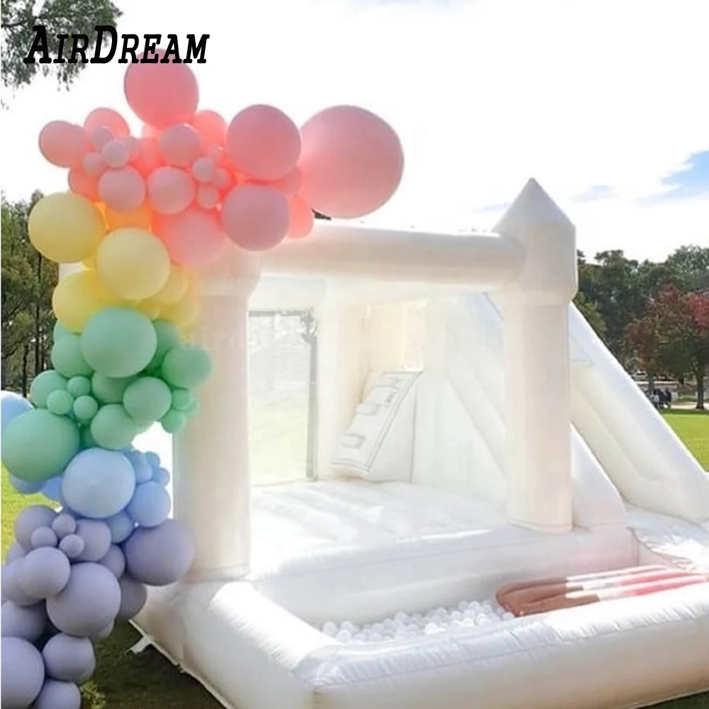 Bounce House Ball Pit Slide White Bounce House Ball Pit Bouncy