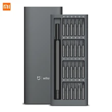 Xiaomi Mijia Wiha набор ежедневного использования 24 прецизионных магнитных биты Alluminum коробка винт DIY драйвер умный дом набор Прямая