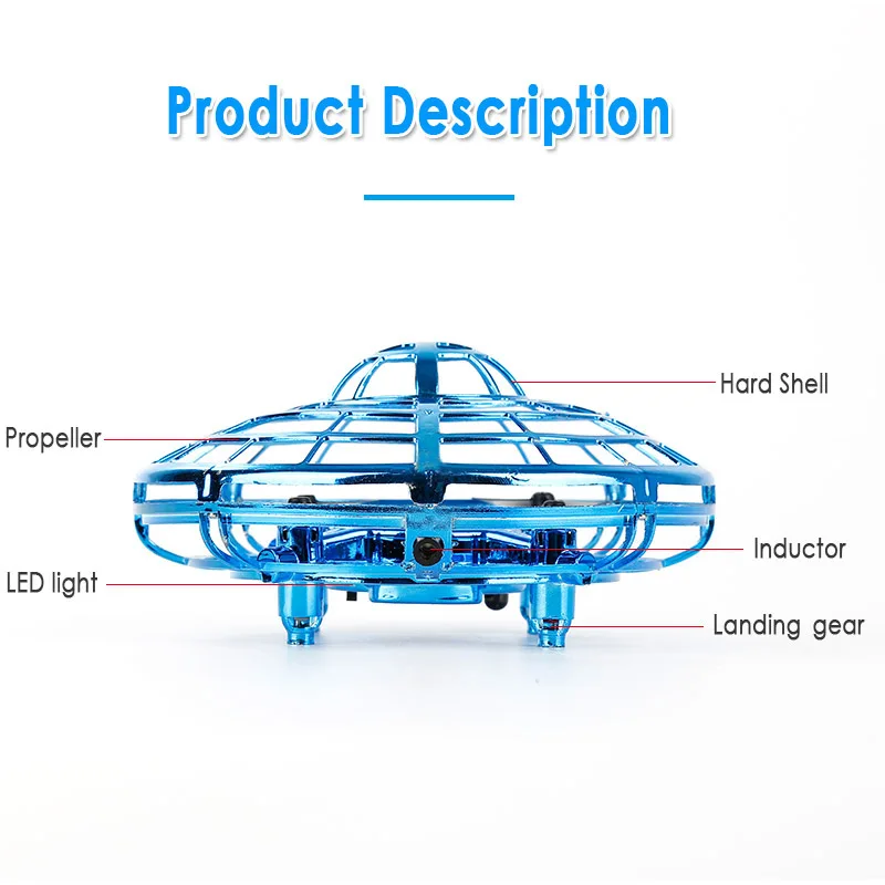 Mini Smart Infrared RC Helicopters Flying Drone Kids Hand Motion Control UFO Ball Induction Aircraft Toys Women Men