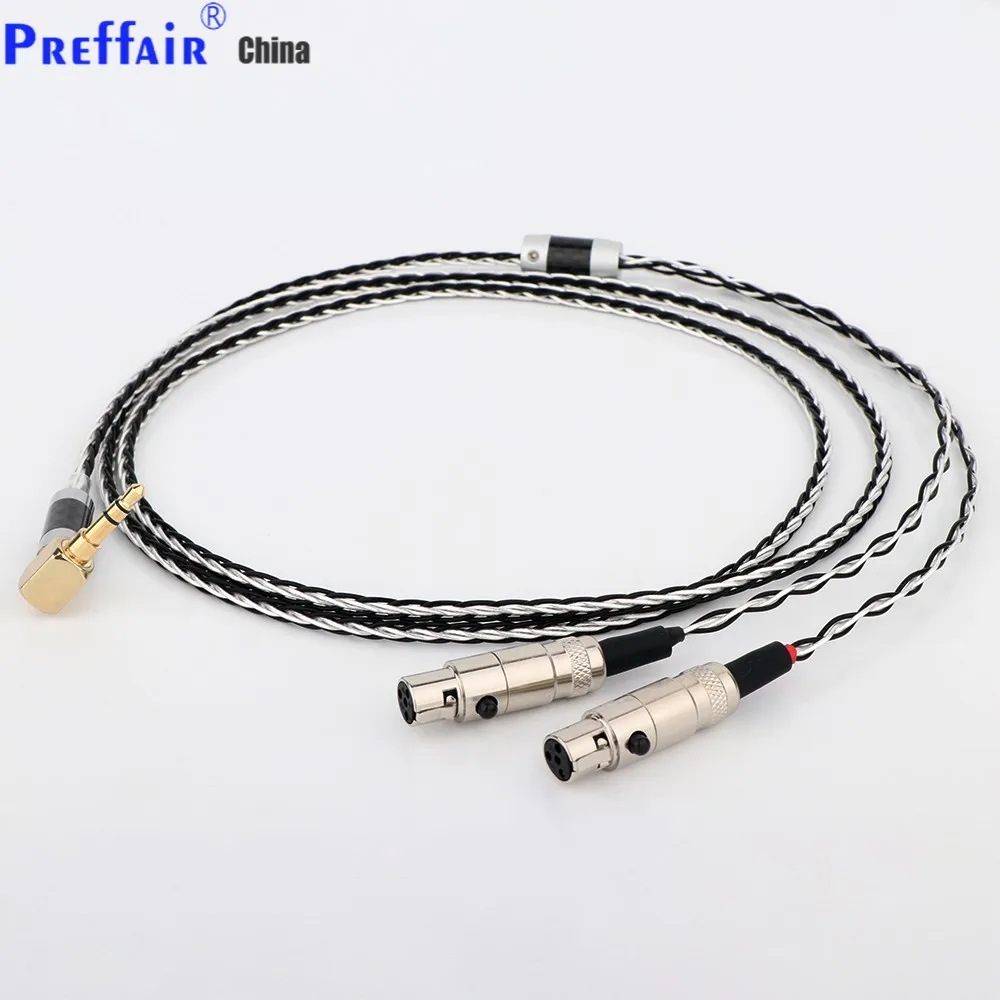 Cavo Placcato Argento Occ Per Audeze Lcd-3 Lcd-2 Lcd-X Lcd-Xc Lcd-4Z Lcd-Mx4 Lcd-Gx Lcd-24 Cavo Per Cuffie