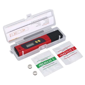 

Protable LCD Digital PH Meter 0-14PH Pen Tester Accuracy 0.01 for Aquarium Pool Water Quality Monitor Aquiculture Hydroponics