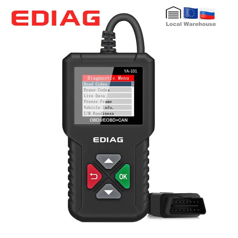KINGBOLEN YA101 OBDII/EOBD считыватель кодов YA 101 автоматический диагностический инструмент