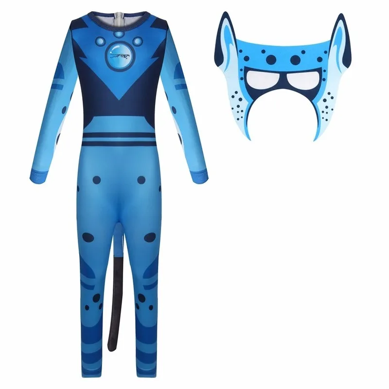 Аниме Wild Kratts Косплей Боди 2020 Детский костюм на хеллоуин для девочек Комплект