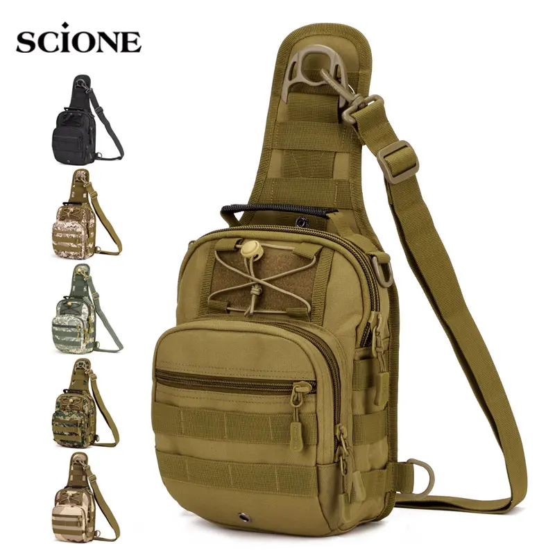 Online Taktische tasche Molle Angeln Wandern Rucksäcke Jagd Taschen Sport Brust Sling Schulter Rucksack Militär Armee Mochila Tas XA598WA
