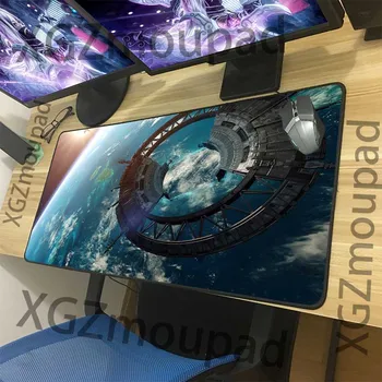 

XGZ Large Mouse Pad Black Lock Edge Star Wars Office Computer Keyboard Custom Table Mat Coaster Rubber Non-slip 900x400/600x300