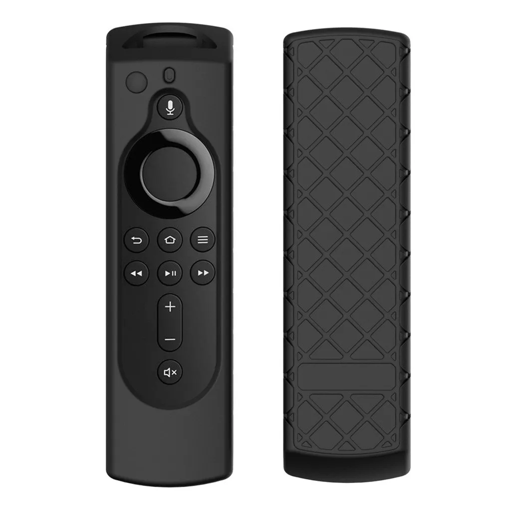 Черный Для Amazon Fire tv Stick 4K tv Stick дистанционный силиконовый чехол Защитный чехол для кожи чехол для дистанционного управления Чехлы для домашней автоматизации - Цвет: Черный