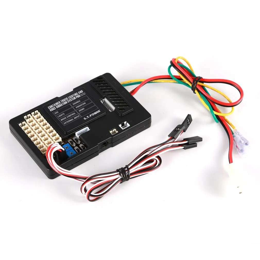 G.T.Power Lighting Voice Vibration System PRO APP Control for RC Car Parts Container Truck Control Box Board ESC Mode