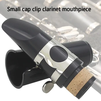 

Musical Instrument Clarinet Mouthpiece With Cap Clamp Small Plastic Woodwind Accessories Standard Direct Replacement Universal